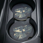 Vintage Blue Frog Car Coasters Set - Road Muse