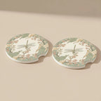Vintage Dragonfly Floral Car Coasters Set - Road Muse