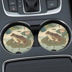 Vintage Frog Lily Pad Car Coasters Set - Road Muse