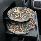 Vintage Octopus Car Coasters Set - Road Muse