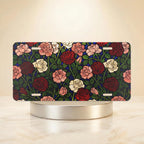 Vintage Rose Pattern Vanity Plate - Road Muse