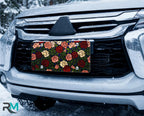 Vintage Rose Pattern Vanity Plate - Road Muse