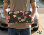 Vintage Rose Pattern Vanity Plate - Road Muse