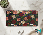 Vintage Rose Pattern Vanity Plate - Road Muse