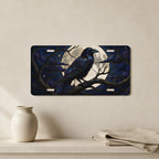 Moonlit Raven Vanity Plate