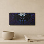 Mothman Silhouette Moonlit Vanity Plate