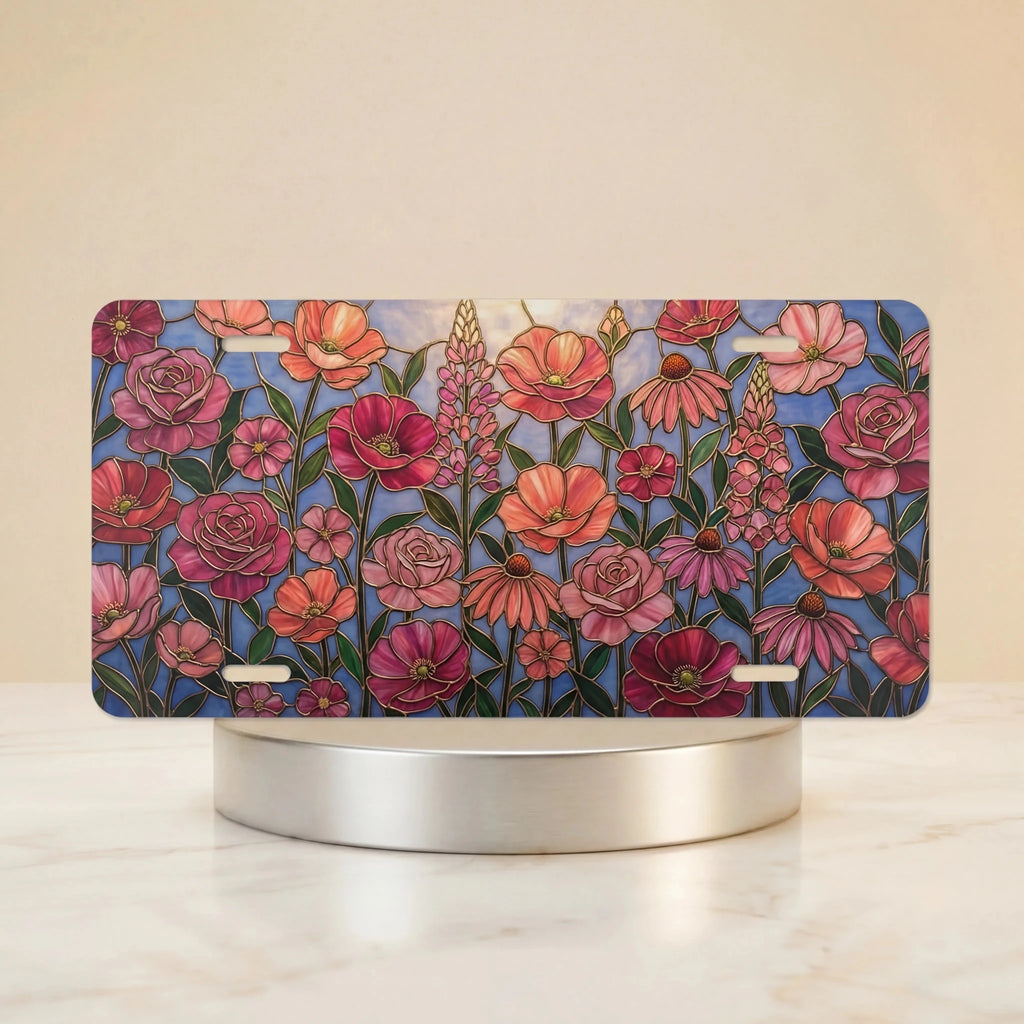 Wildflower Garden Vanity Plate - Road Muse