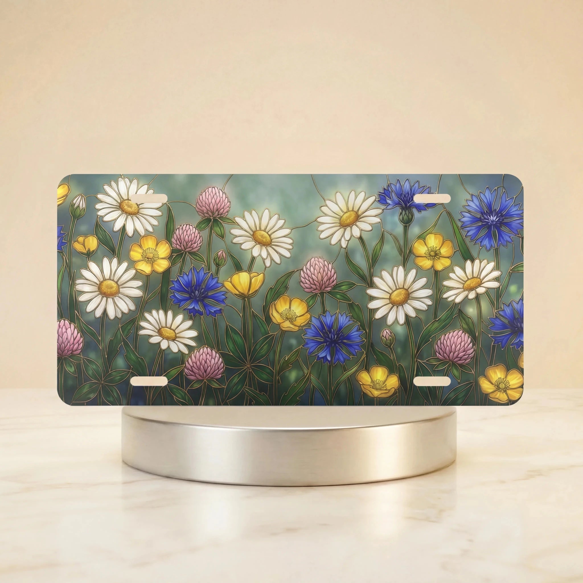 Wildflower Meadow Vanity Plate - Road Muse