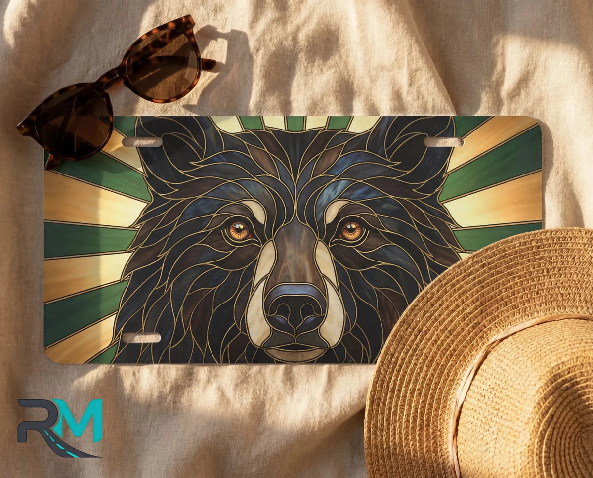 Woodland Bear Face Vanity Plate - Road Muse