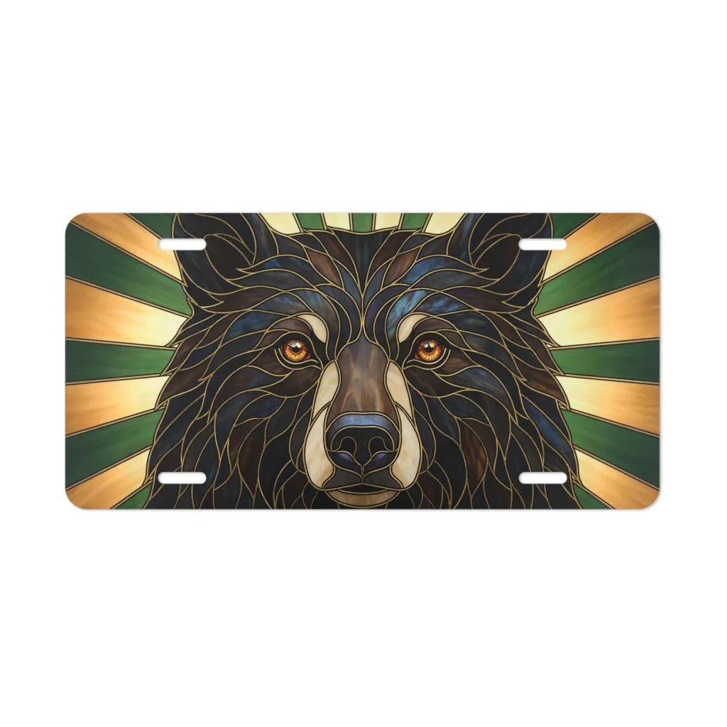 Woodland Bear Face Vanity Plate - Road Muse