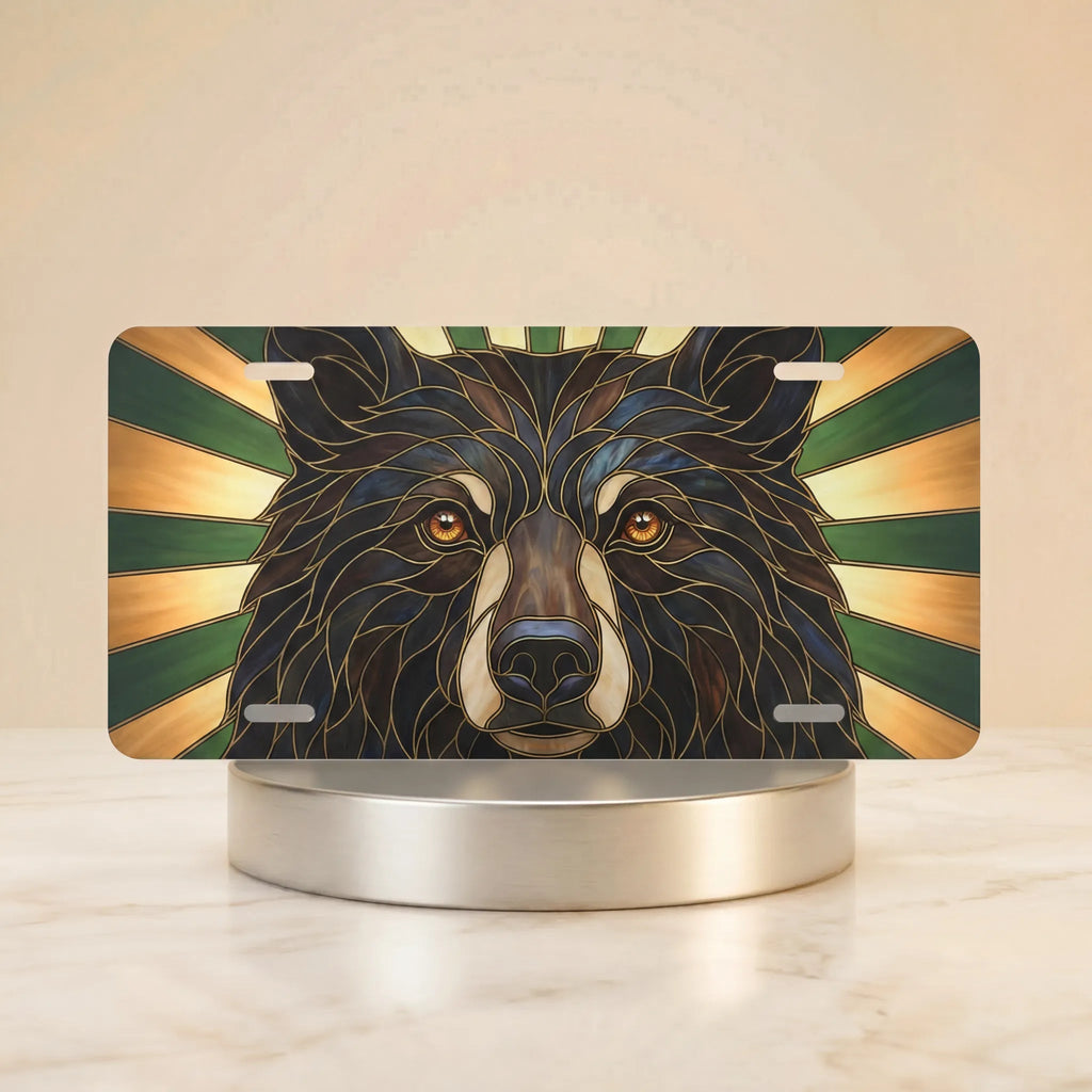 Woodland Bear Face Vanity Plate - Road Muse