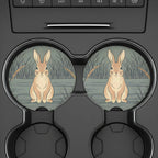 Woodland Bunny Car Coasters Set - Road Muse