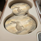 Woodland Rabbit Car Coasters Set - Road Muse