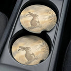 Woodland Rabbit Car Coasters Set - Road Muse