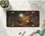 Woodland Tanuki Moonlit Forest Vanity Plate - Road Muse