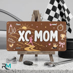 XC Mom Cross Country Vanity Plate - Road Muse
